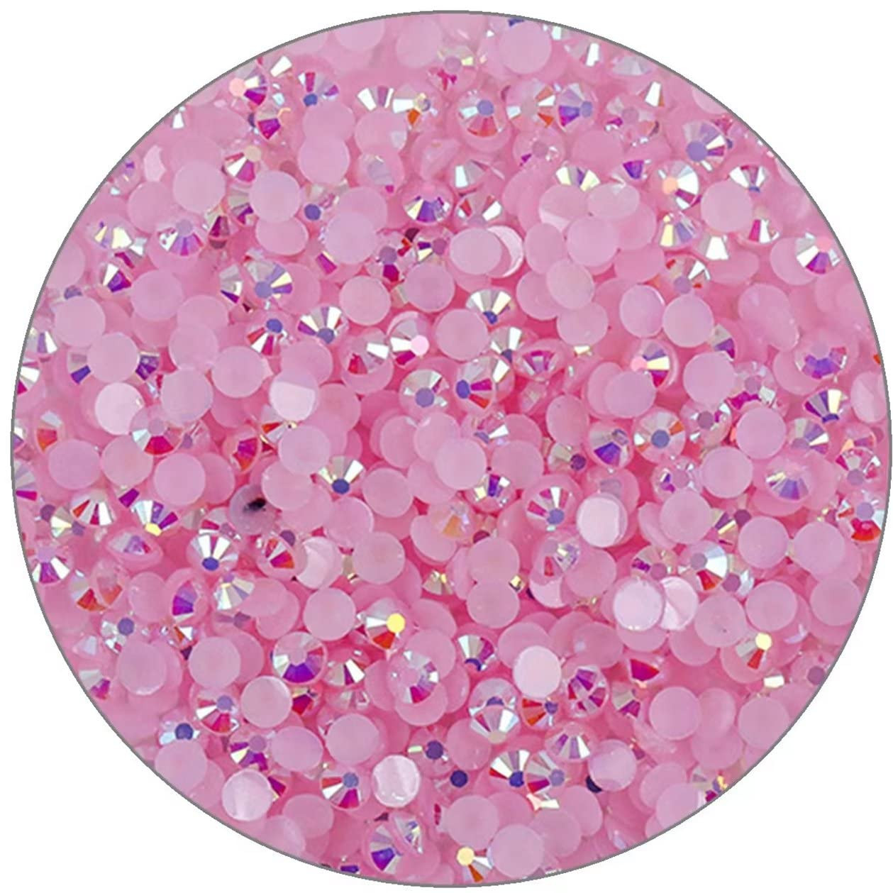 3000 Pieces SS6 2Mm Flatback Rhinestones Clear Glasses round Gems AB Crystals fo