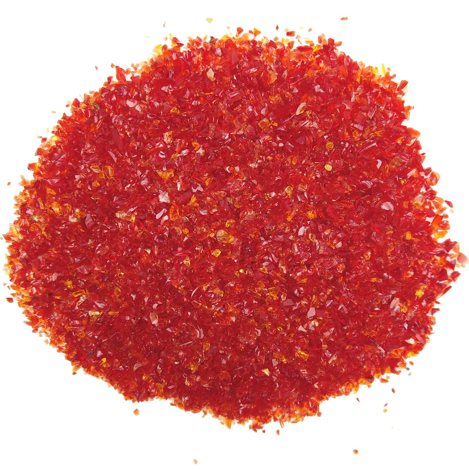 LUSTERING Red Crushed Glass Glitter 100g 1-3mm Epoxy Resin Nail Art