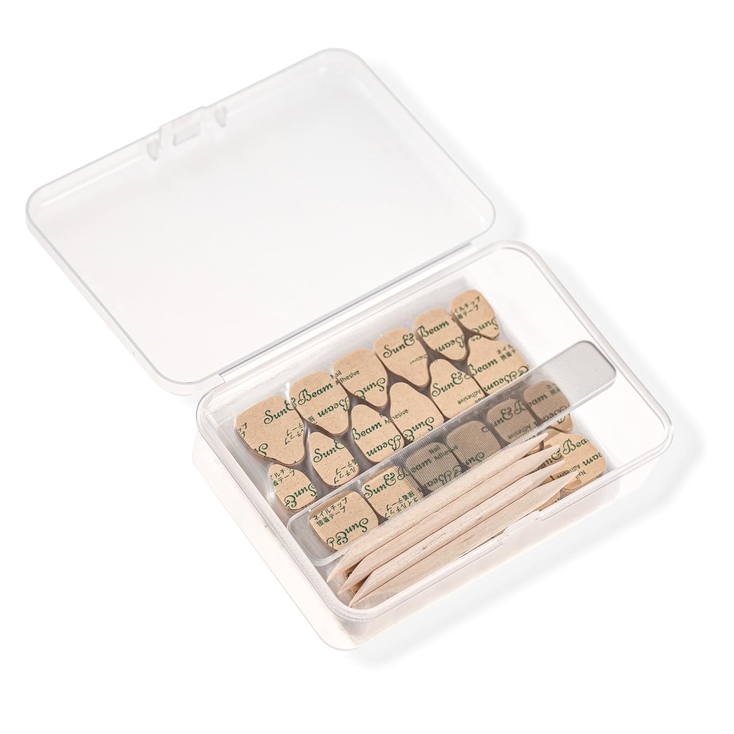 Sun&Beam Jelly Nail Tabs for Press-On Nails, 0.3mm Thin, Waterproof, 600pcs