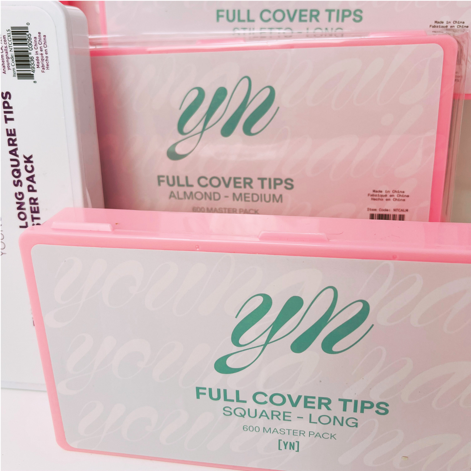 Young Nails Full Cover Nail Tips & Qtr. Well Tips | Choose Shape & Length | New