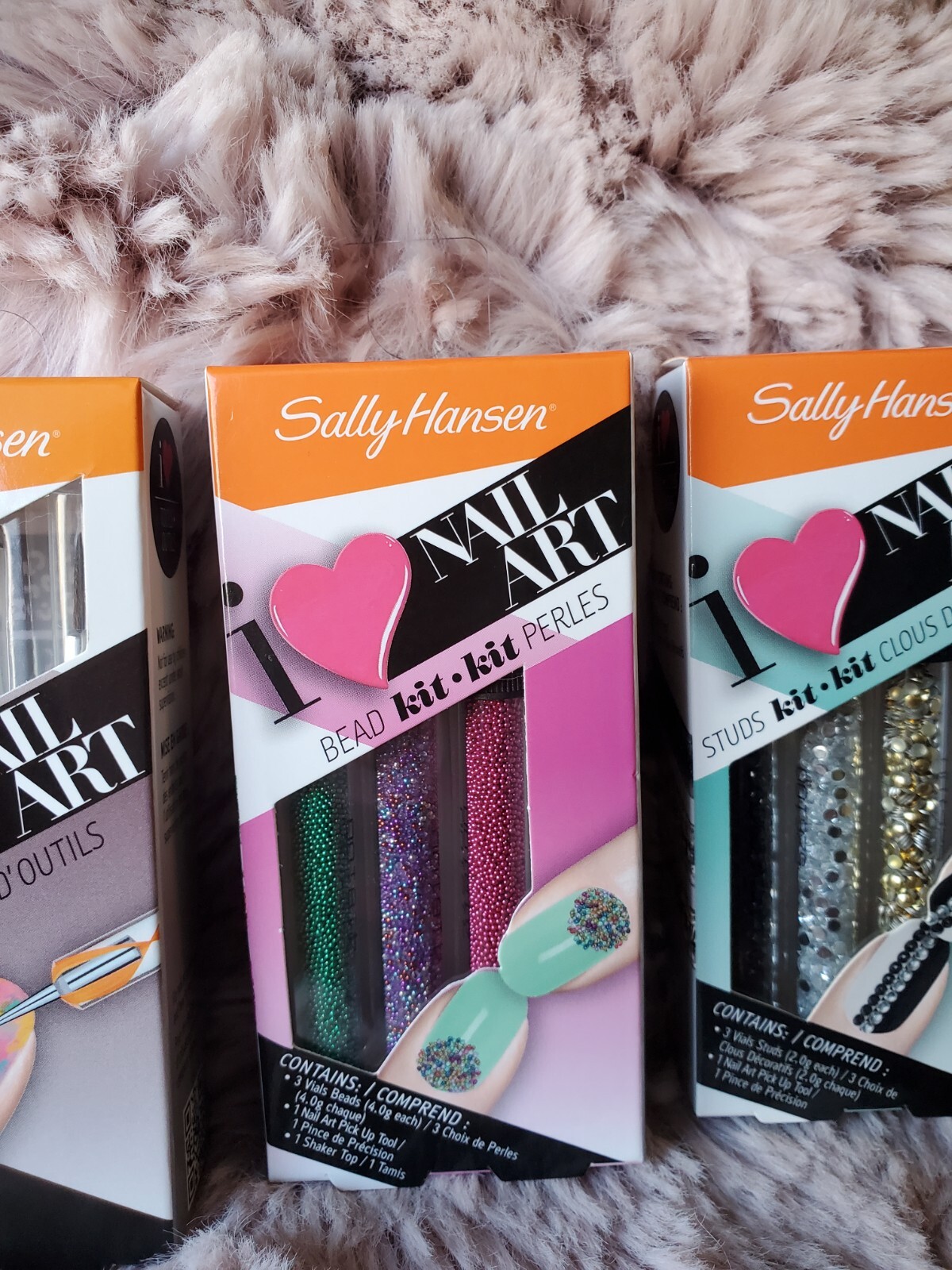New Sally Hansen I Love Nail Art-Stud Bling Kit,Detailer Tool Kit, & Nail Beads