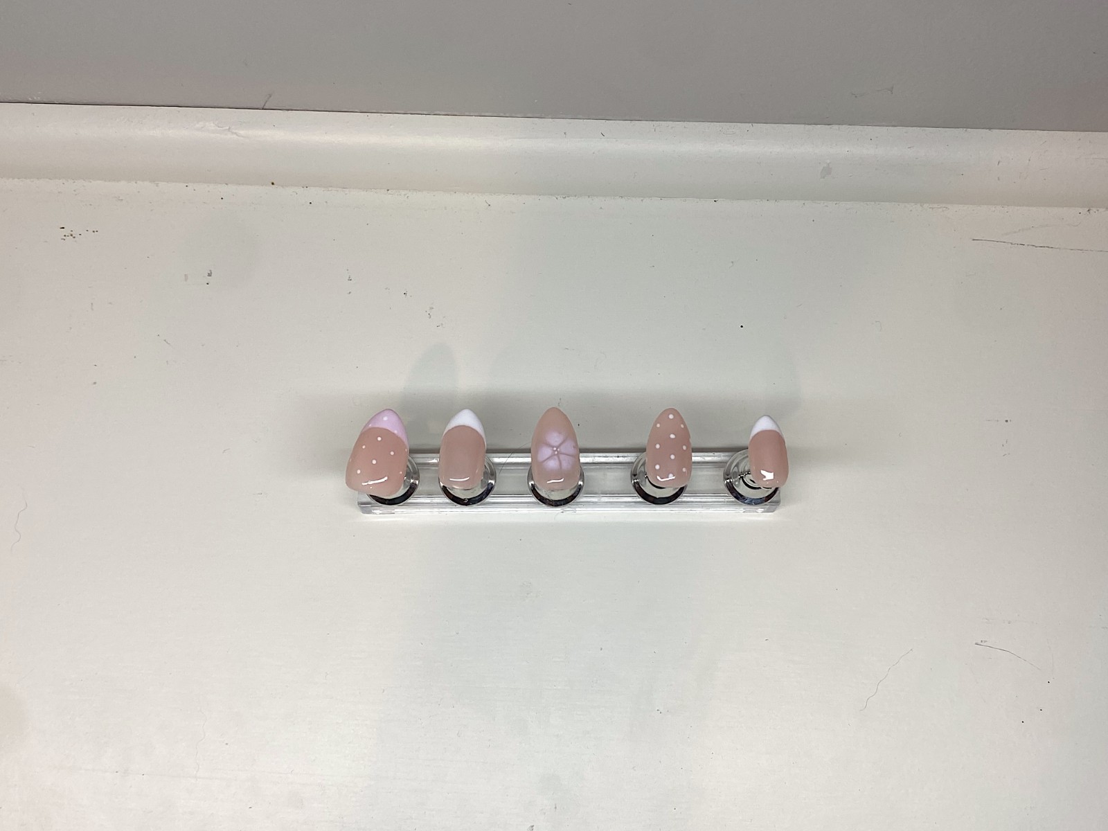 Custom Nail Art Gel Handmade Press On Nails Sz M (1-5-4-6-9 mm)