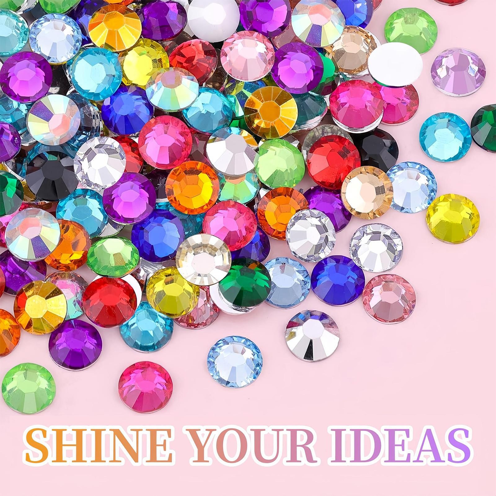 32500Pcs Rhinestones For Bedazzling, 3Mm Bedazzler Kit With Flatback Rhinestones