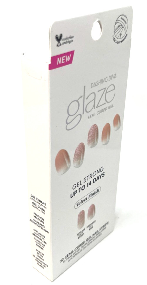 Dashing Diva Glaze Semi-Cured Gel Nail Strips Sealed GAM172 – Velvet Blush