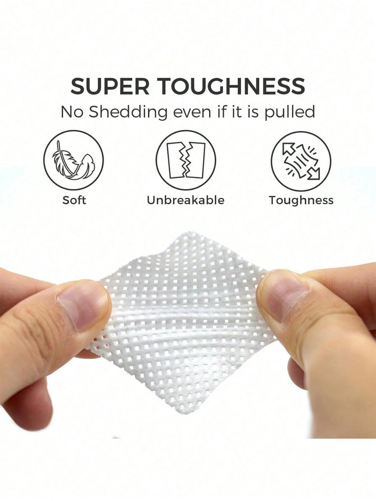 200 Pack Lint Free Nail Wipes Cotton Pads for Gel Polish Makeup Remover Prep