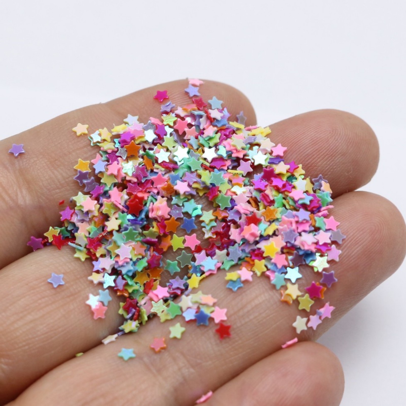 50 Gram Mixed Color Star Sequins Loose Tiny 3mm Nail Art Tips Scrapbook Craft