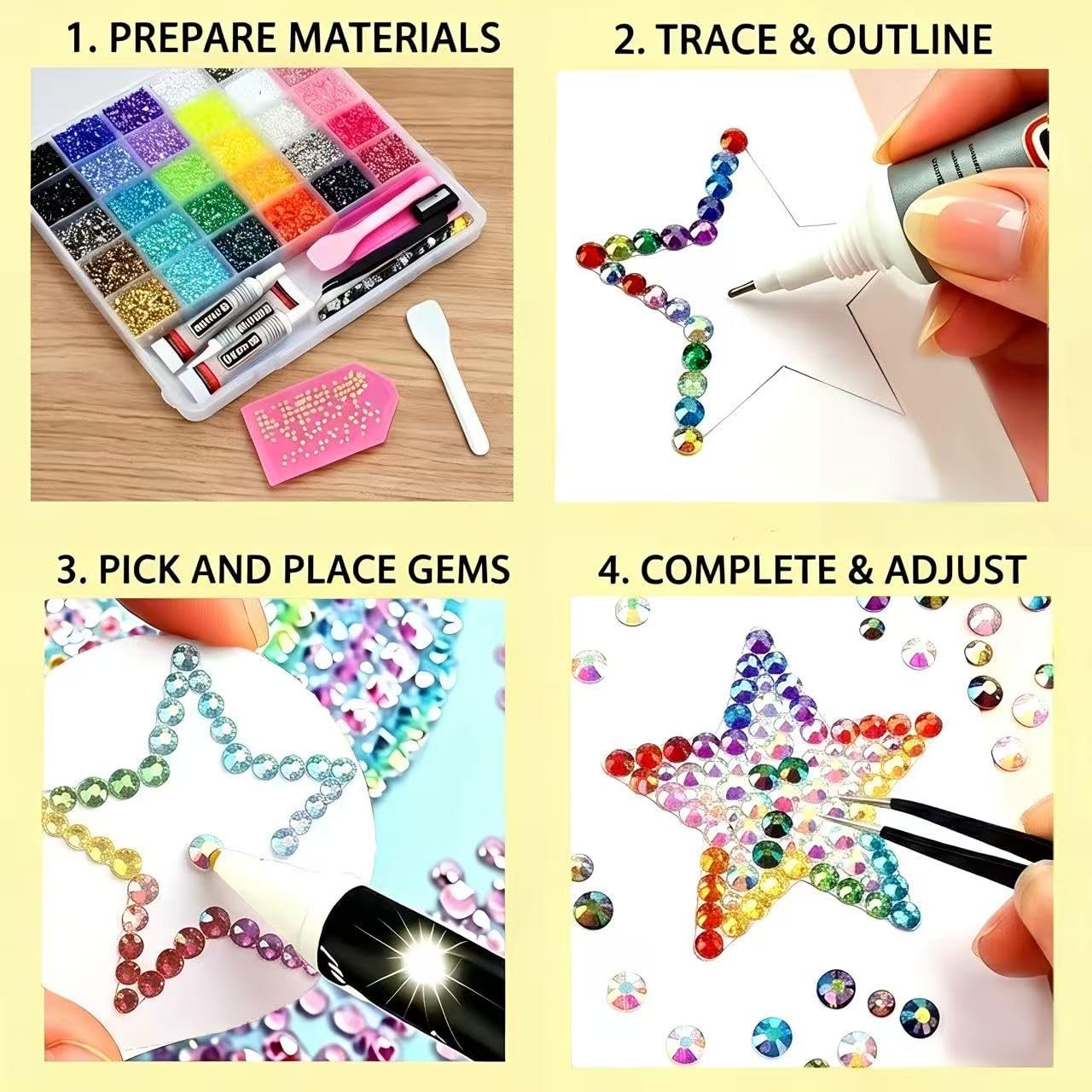 Bedazzling Kit 40000Pcs 30 Colors Resin Jelly Rhinestones, 3mm Flatback Gems …