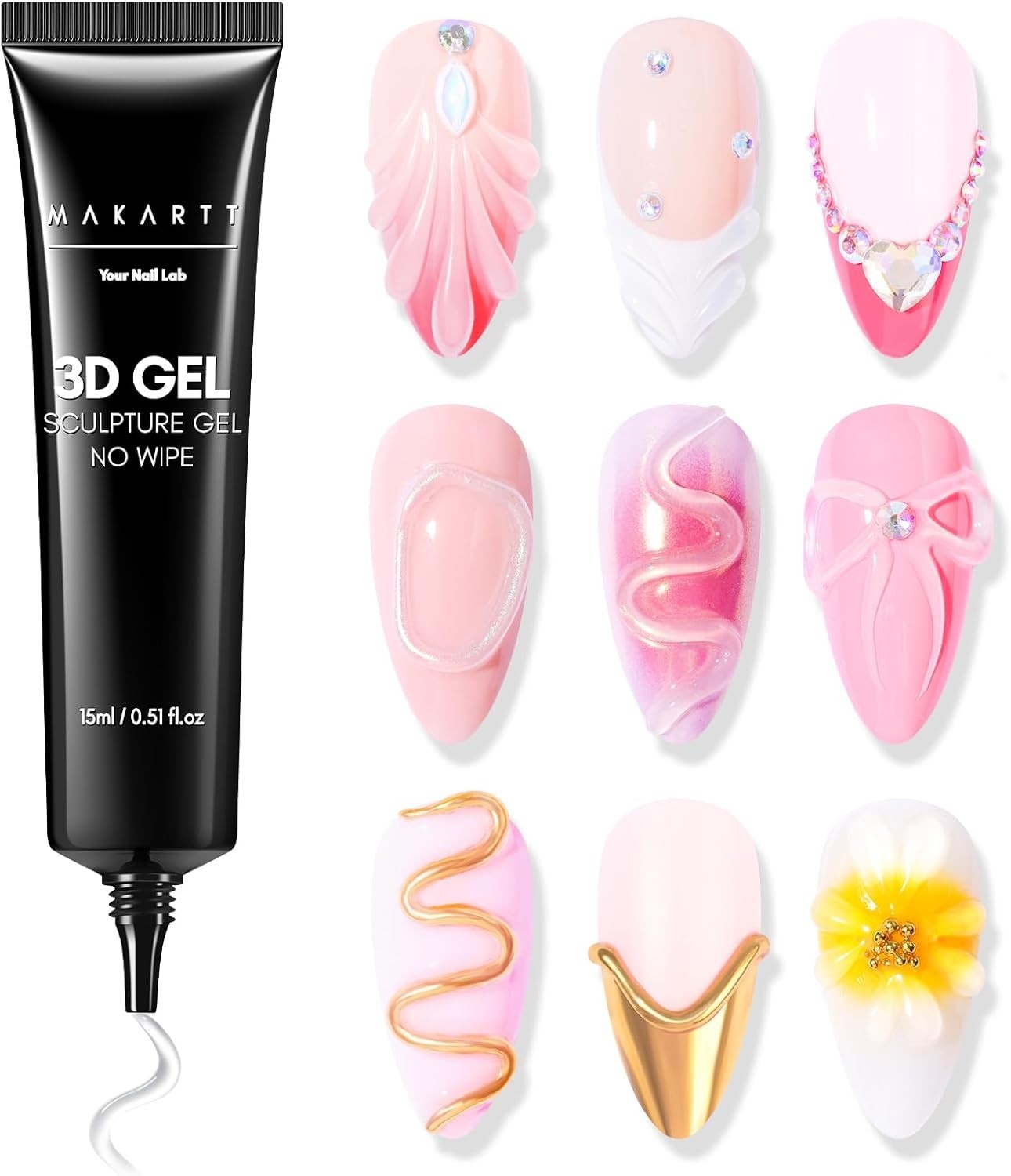 🌟Makartt Sculpture Gel 3D Carving Gels for Nail Desig 15ml🌟