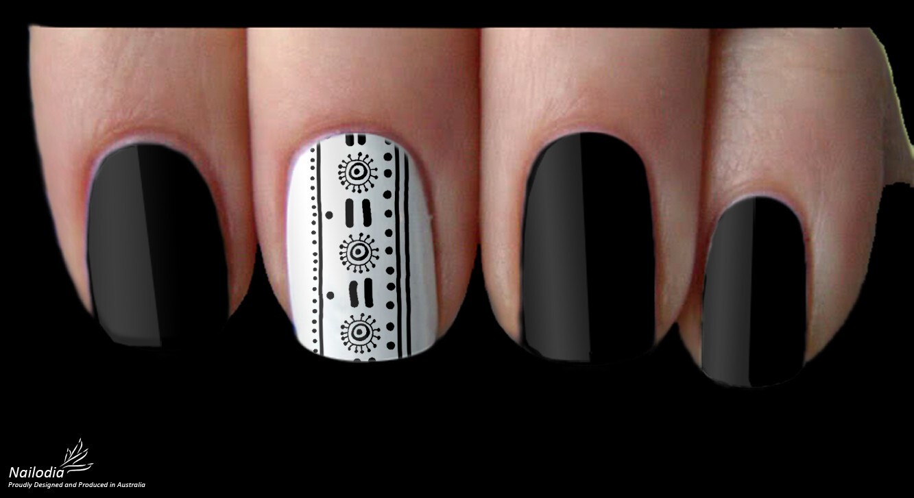 Australia Aboriginals Indigenous Painting Nail Art Decal Sticker