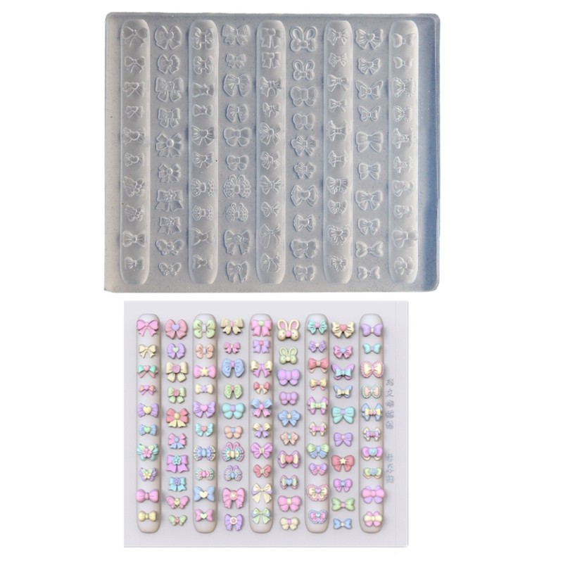 Lovely Bowknot Nail Art Mould Portable Accessory for Jewelry and Craft Supplies