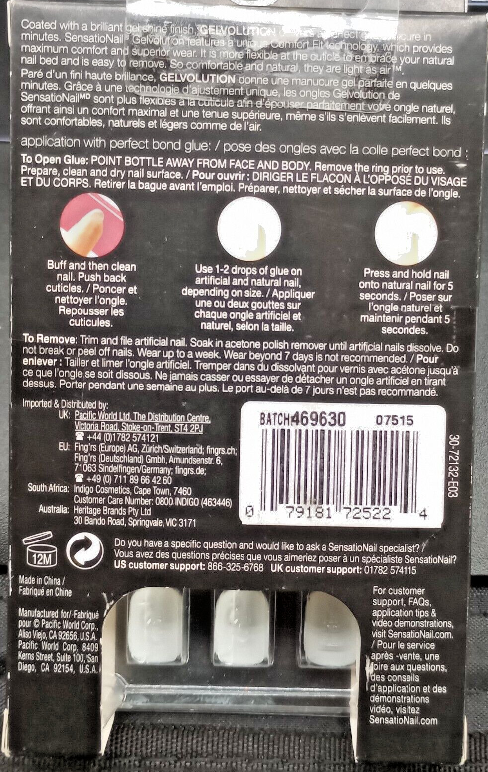 (3 Pack) GelVolution Gel Shine Finish Artificial Nails – #72319 – 28 Ct. Each.
