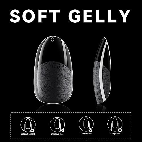 Almond Oval Fake Nails Pre-shape 504pcs Oval Gel Nail Tips Round Oval Almond