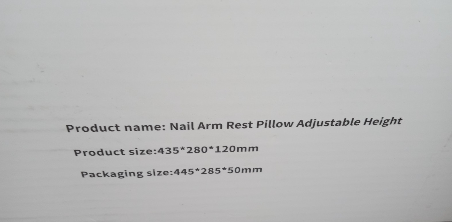 Manicure Nail Arm Rest for Hand Height Adjustable Arm Rest Pillow White
