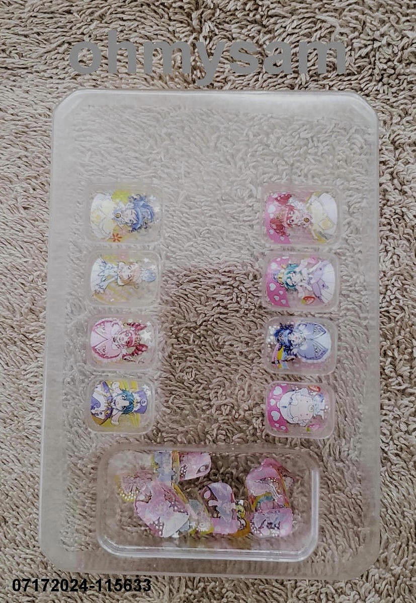 CLOSEOUT 12 x 20 NEW SET OF ARTIFICIAL NAIL TIPS MULTI COLOR / FULL SIZE SQUARE