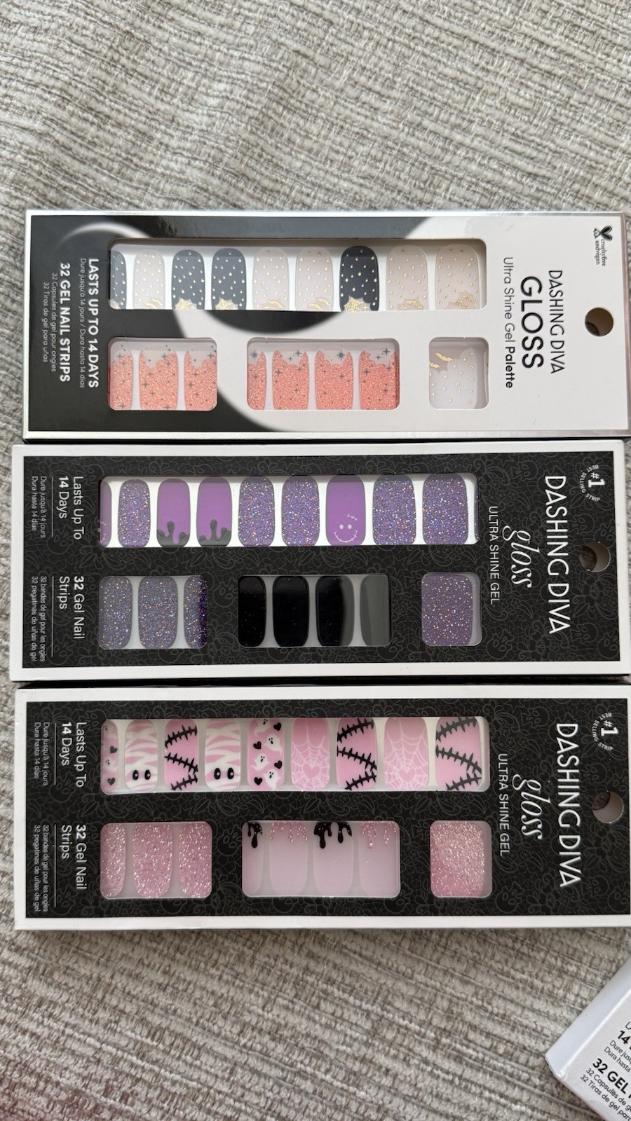 Dashing Diva 32 Gel Ultra Shine Gel Palette Lot Of 13 Brand New Halloween
