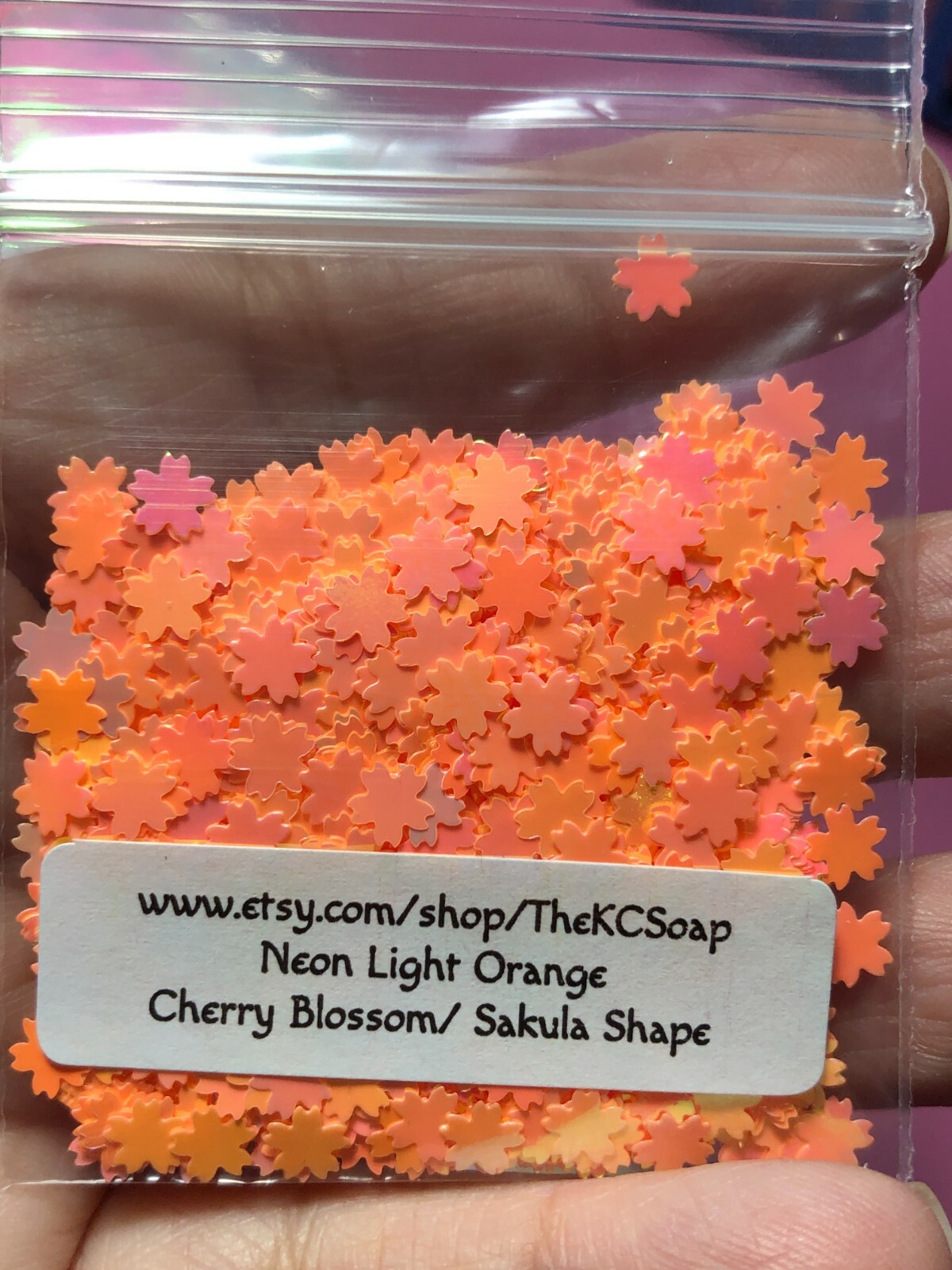 Solvent Resistant Cherry blossoms nail art glitter shapes sequin Epoxy US Seller