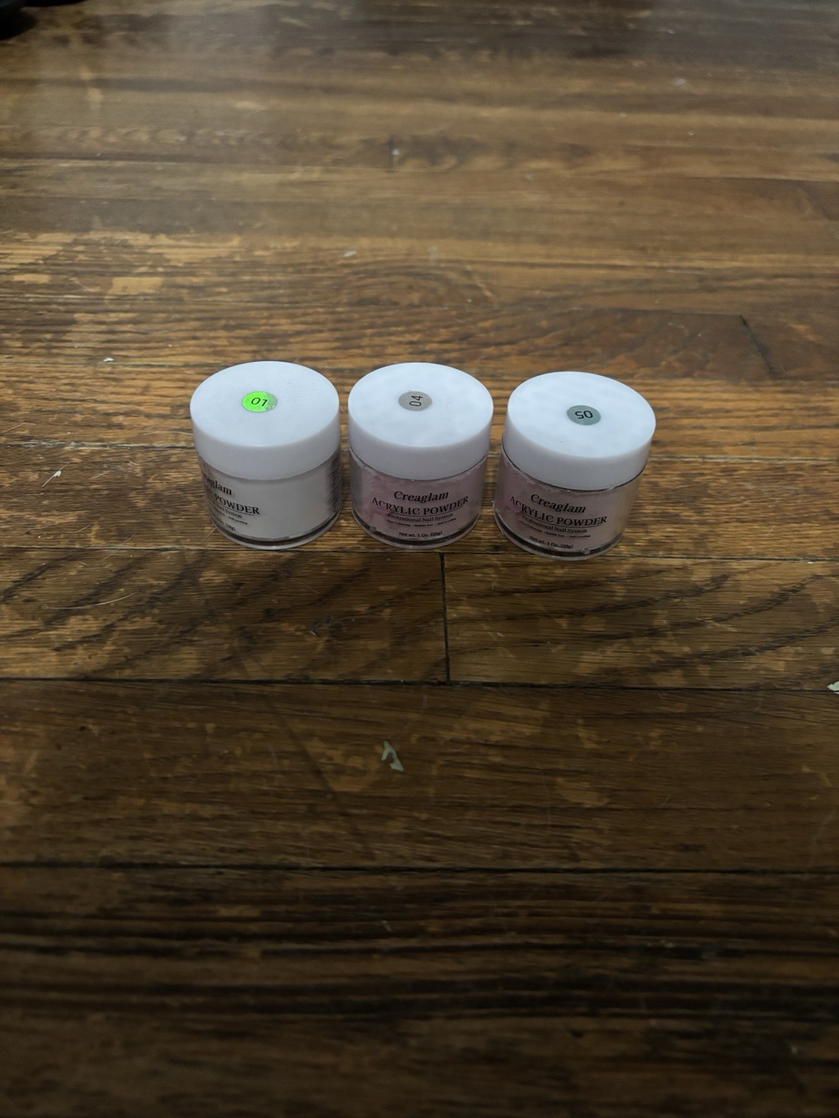 acrylic nail powder set of 3