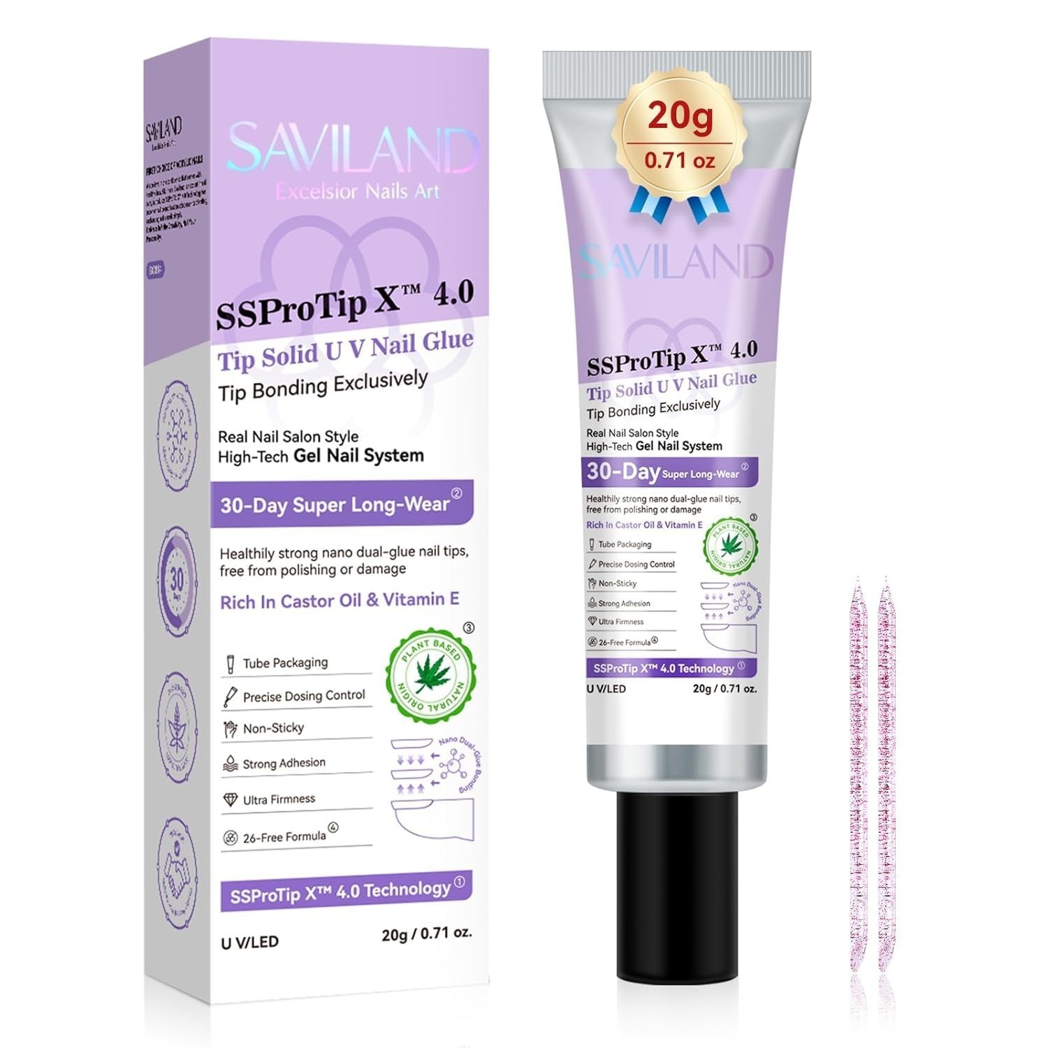 Semi Solid Nail Glue Gel