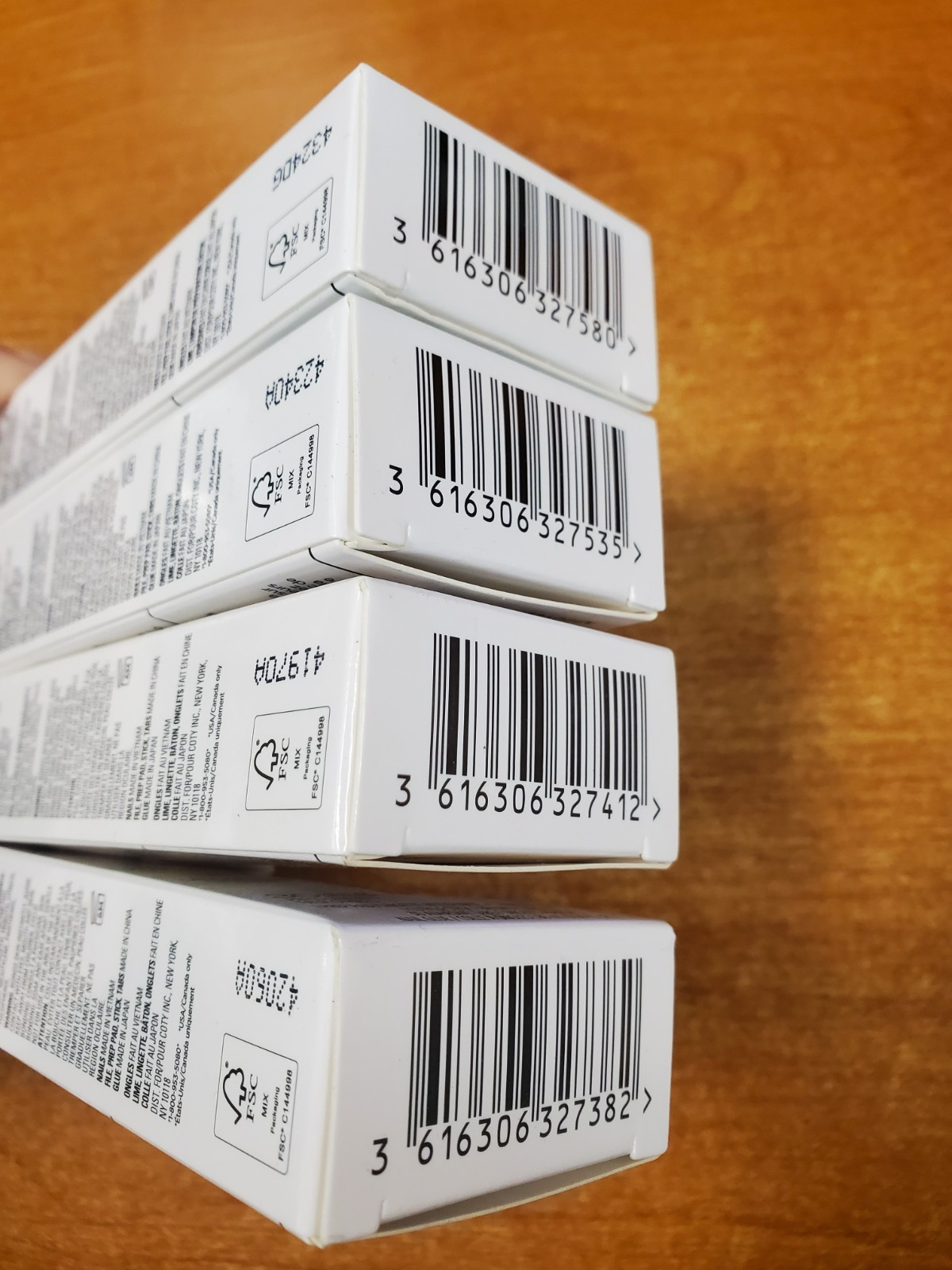 4 Pk: Sally Hansen Perfect Press-on Nails ASSORTED Medium Squoval (5C-3256)