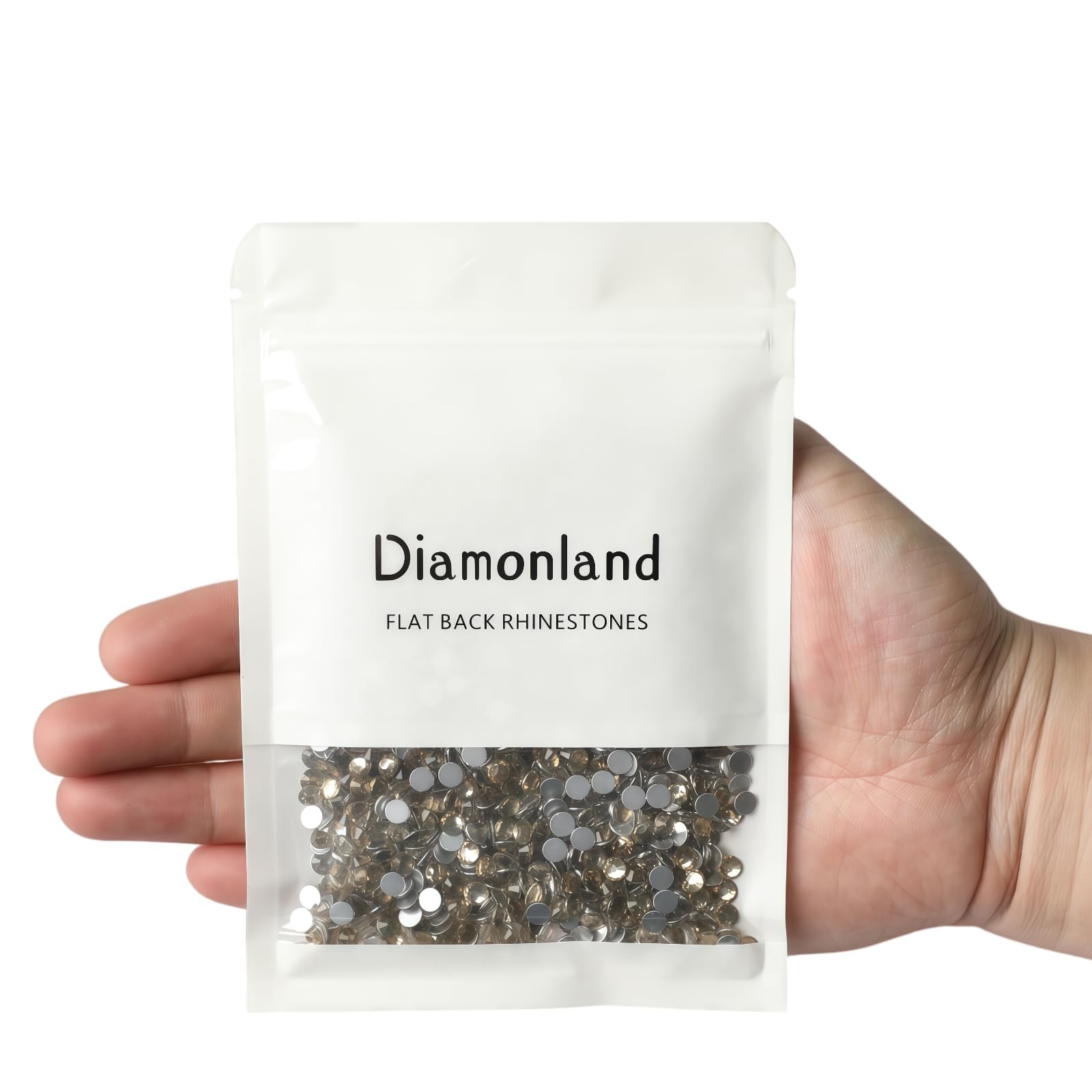 Diamonland Flatback Glass Crystal Rhinestones Rounds Gems for Bedazzling Nail…