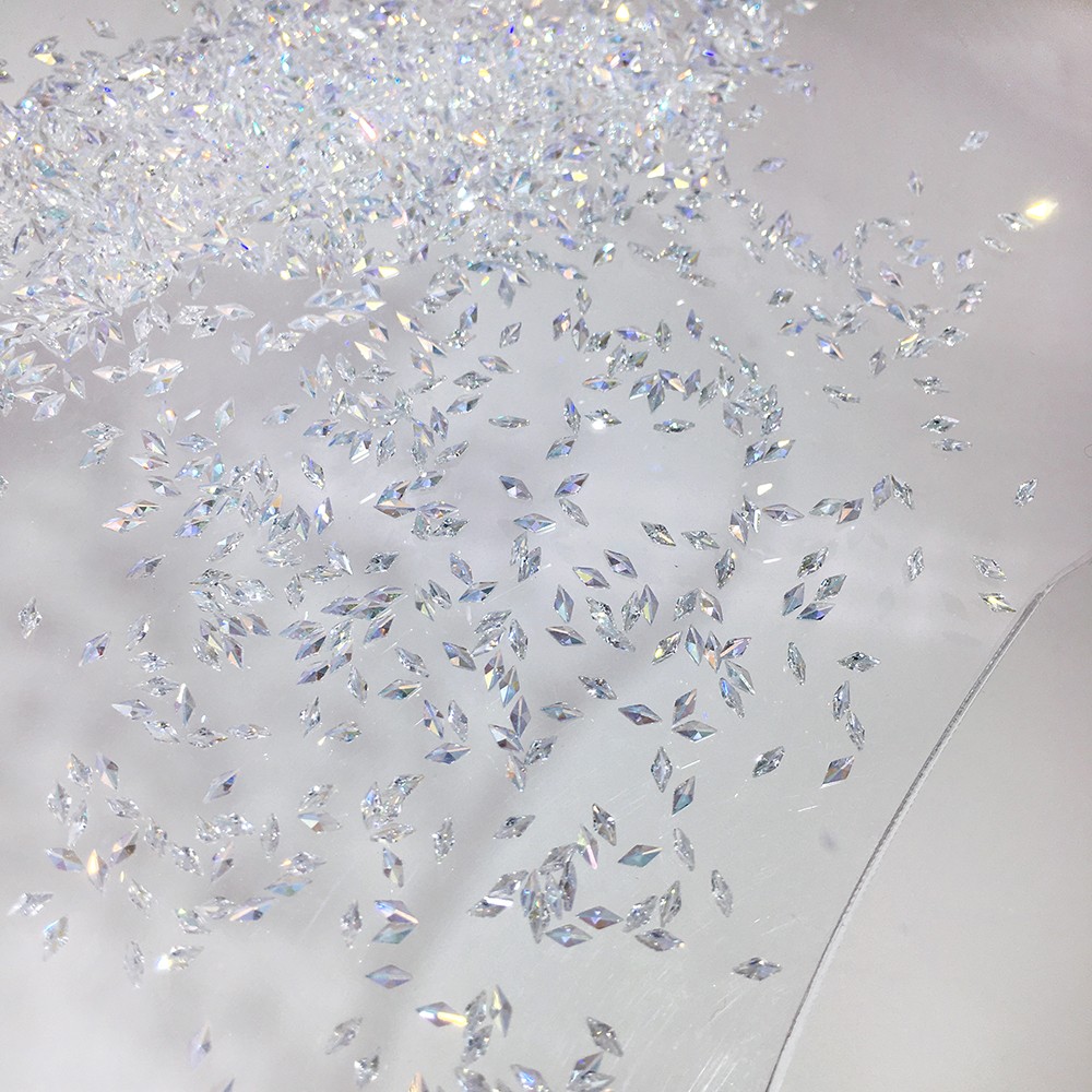100x 1.5x3mm Mini 3D Flatback Diamond Nail Art Diamonds nail Art Accessory Craft