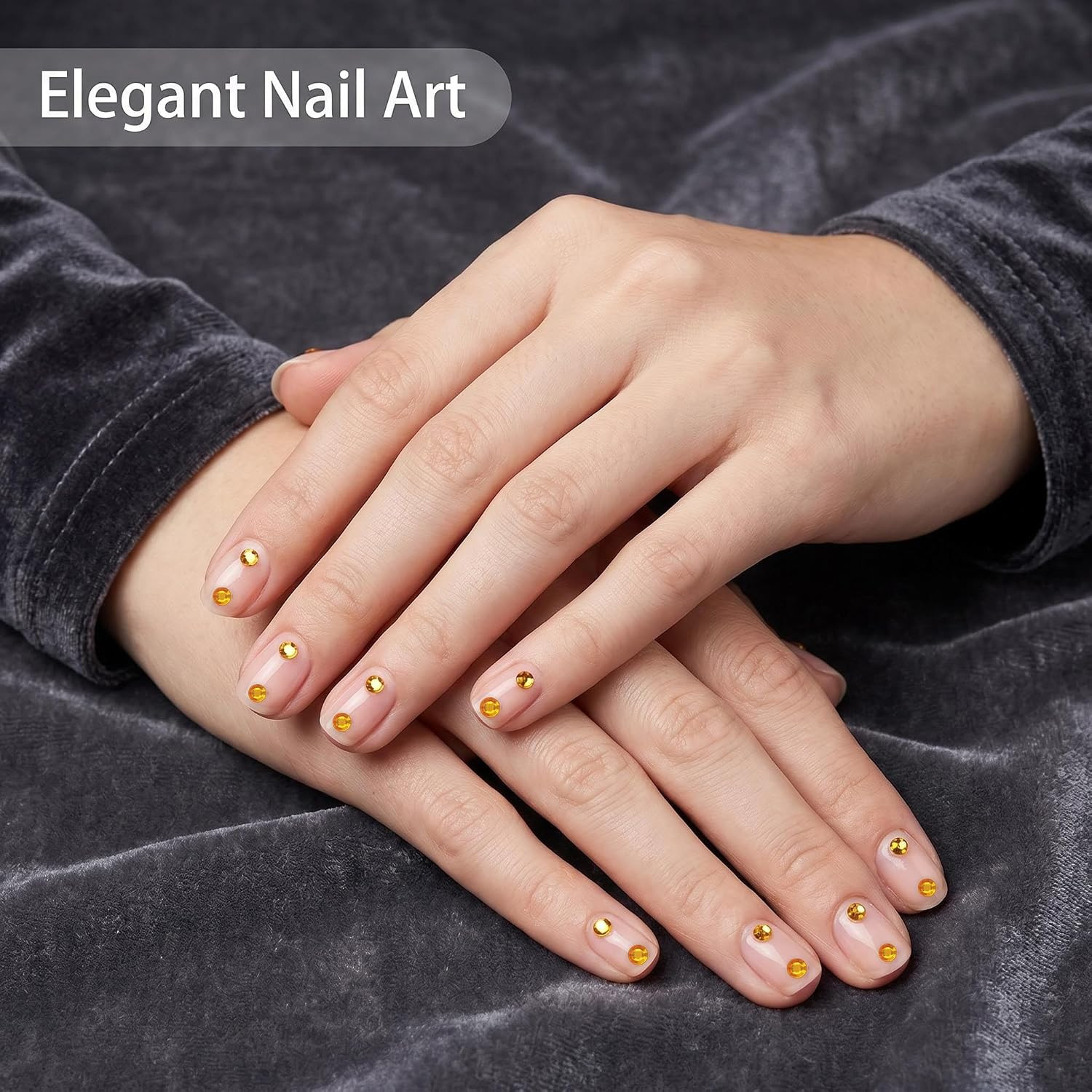 1792PCS Self Adhesive Gold Rhinestones 3-6Mm Makeup Face Nail Body Art Gems | Pr