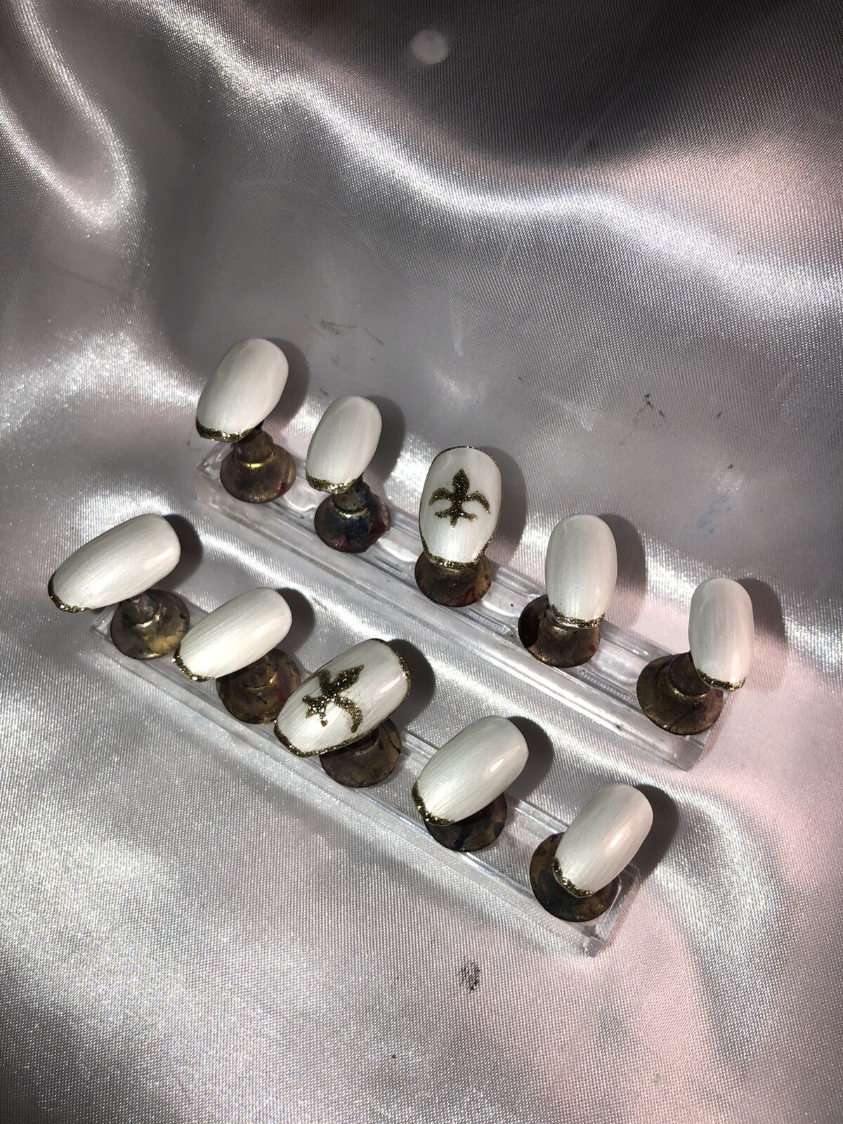 Z NAILZ! Gorgeous Set Of Handmade MARDI GRAS Press On Nails