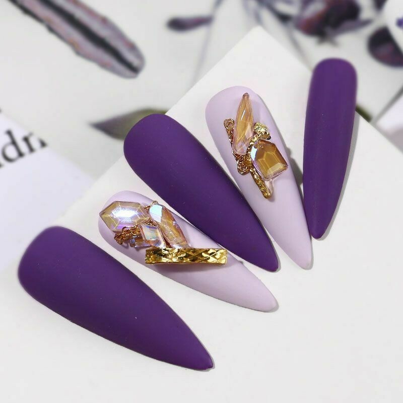 50PCS Flat Back Crystal 3D Mixed AB Nail Art Phone Case Decoration Bead DIY NH4