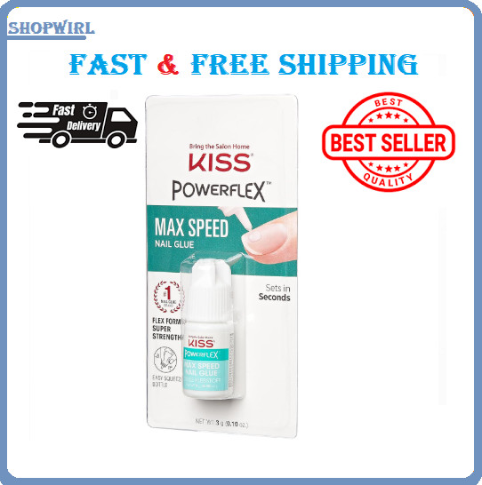 Kiss Powerflex Glue Products Maximum Speed Nail Glue Super Strength Bonds In Sec