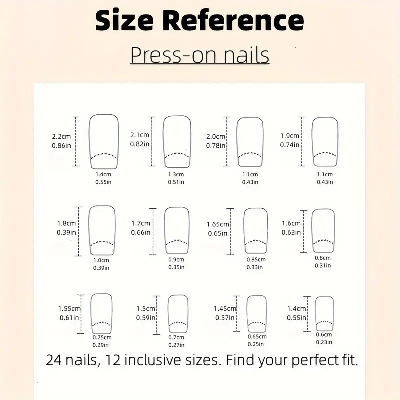 96pcs Christmas Press-on Nails Santa Snowman Snowflake Holiday Party Nails