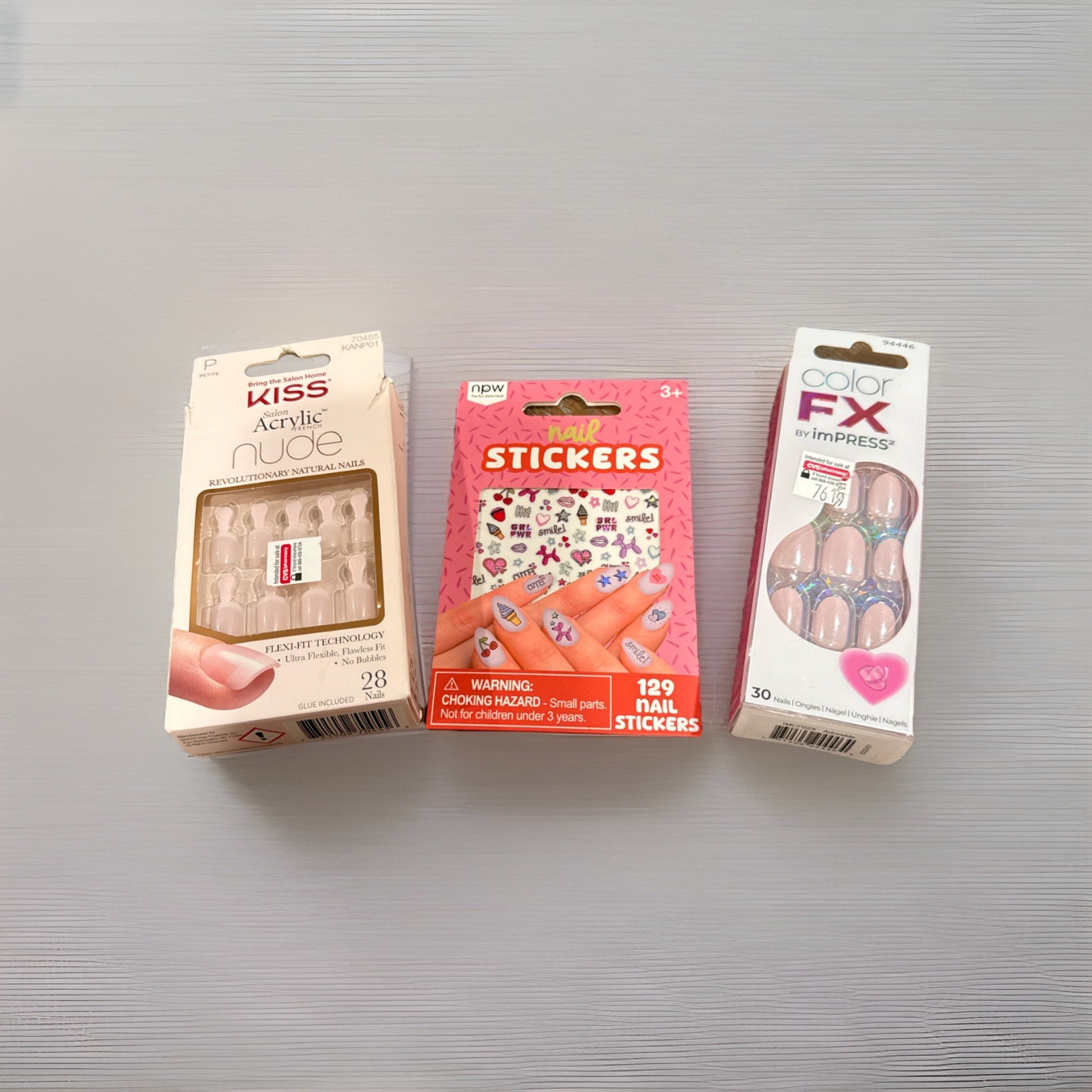 Kiss Salon French, 129 Nail Stickers And Color Fx By Impress