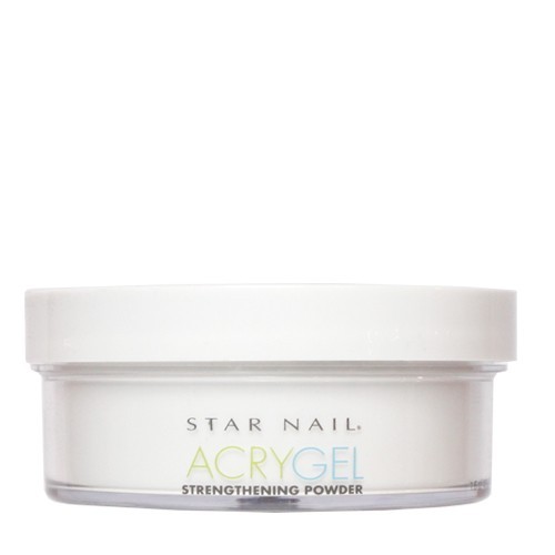 STAR NAIL AcryGel Strengthening Powder acrylic gel whte 1.6 oz