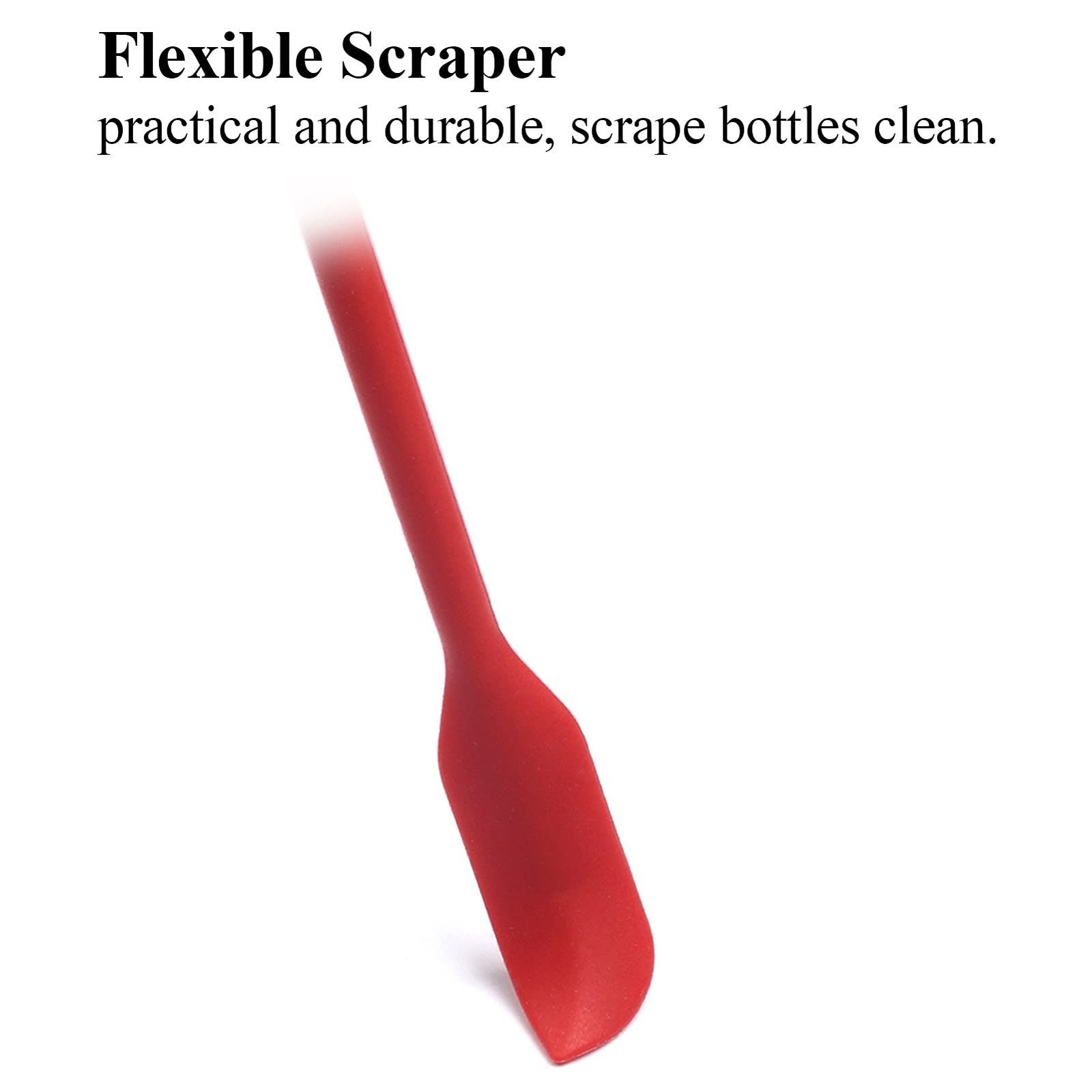 Beauty Spatula 4 PCS Makeup Spatula Mini Silicone for Cosmetics & Kitchen – 3…
