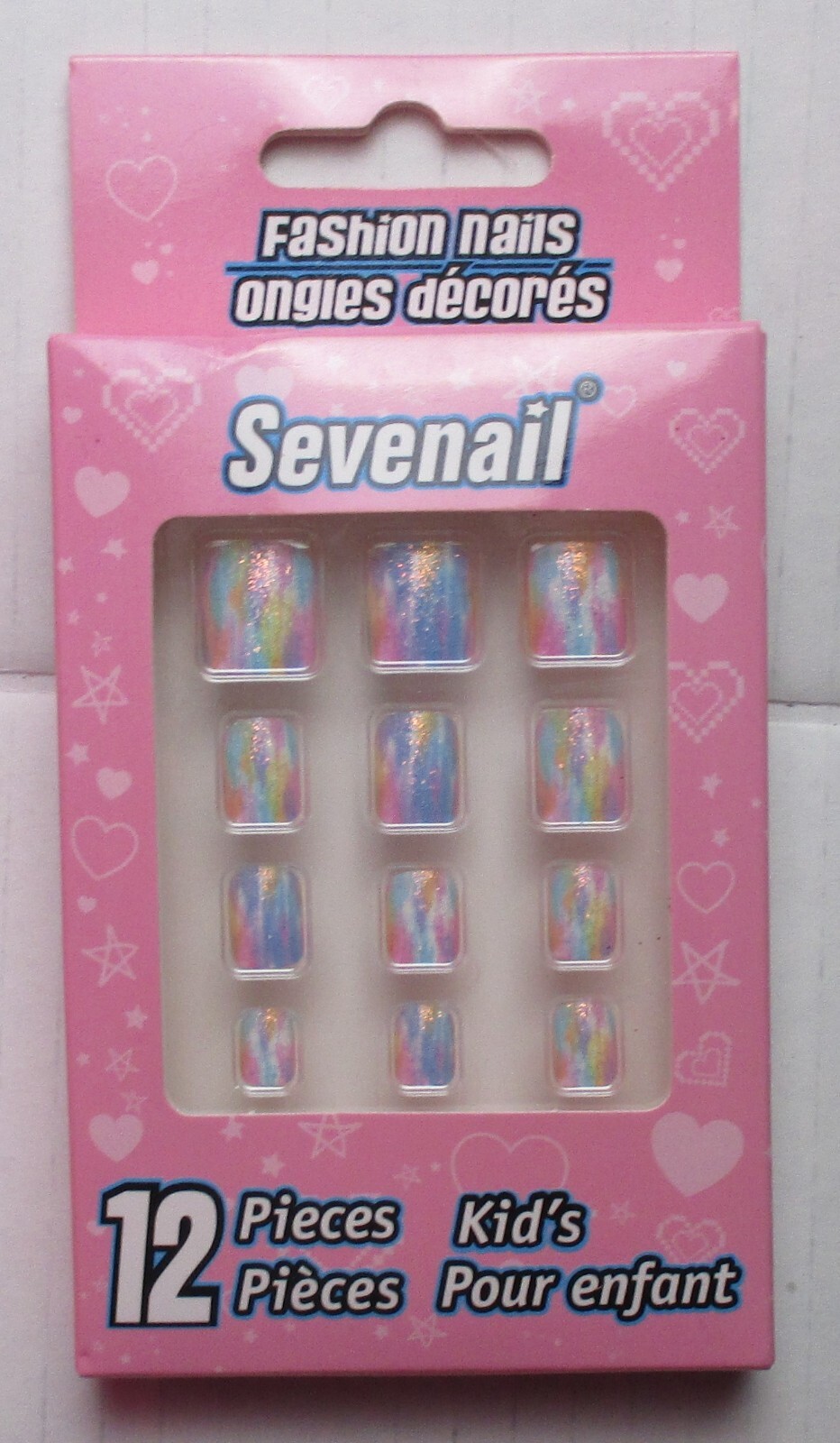 New Kid’s Sevenail 12 Pieces Fashion Nails