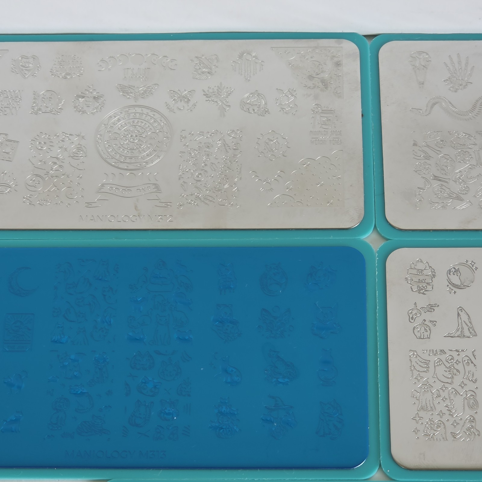 (5) Maniology M312, M313, M314, M315, M316 Nail Stamp Plates Lot Of 5 SEE PICS