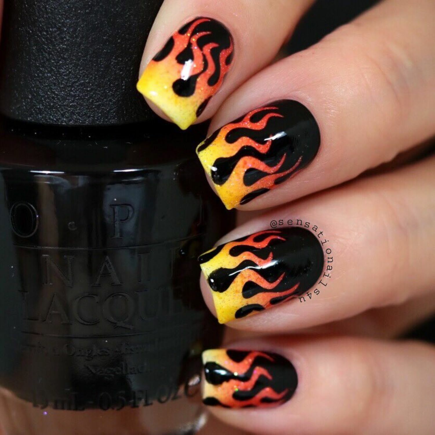 Fire Stencils for Nails, Halloween Nail Stickers, Nail Vinyls