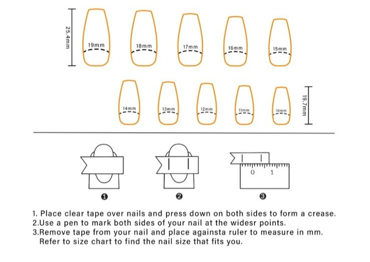 24 Pcs Press-On Nail Long Coffin Glossy – Light Gray w/Graffiti Messages
