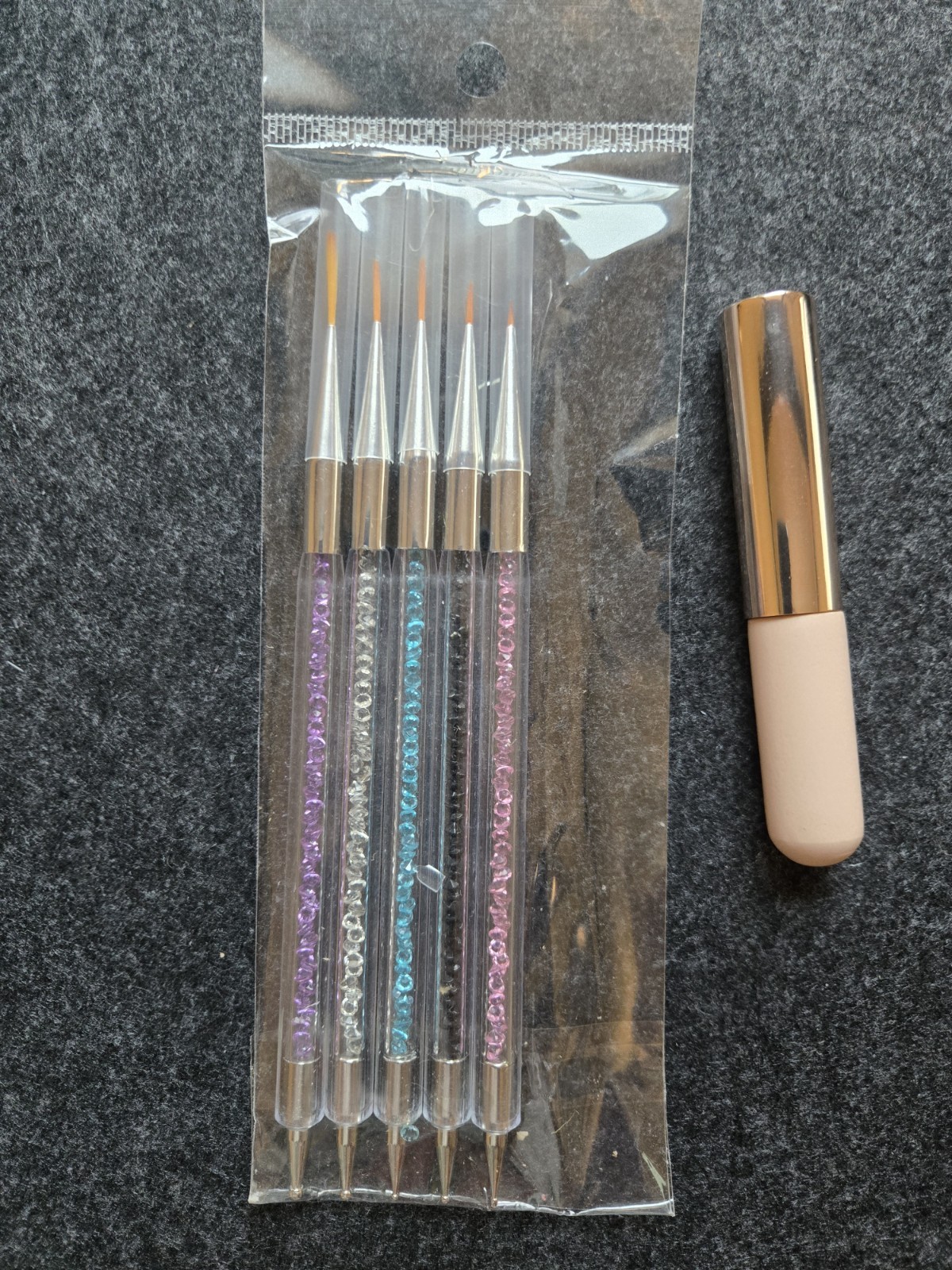Nail Art Dotting Pens -Marbleizing Tool Kit Set Manicure Painting 2-Way (6 pcs)