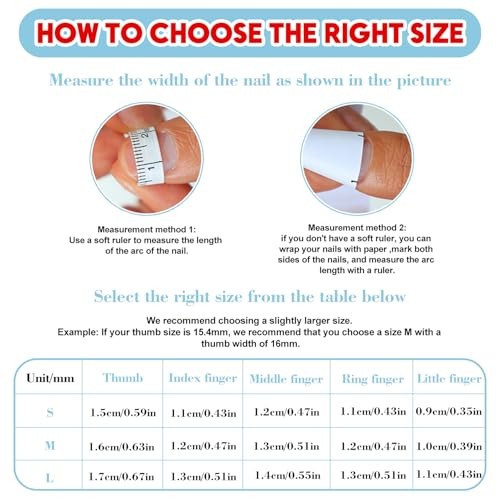 French Tip Press on Nails Handmadehortquare 3D Thick Acrylic Nails S Style37