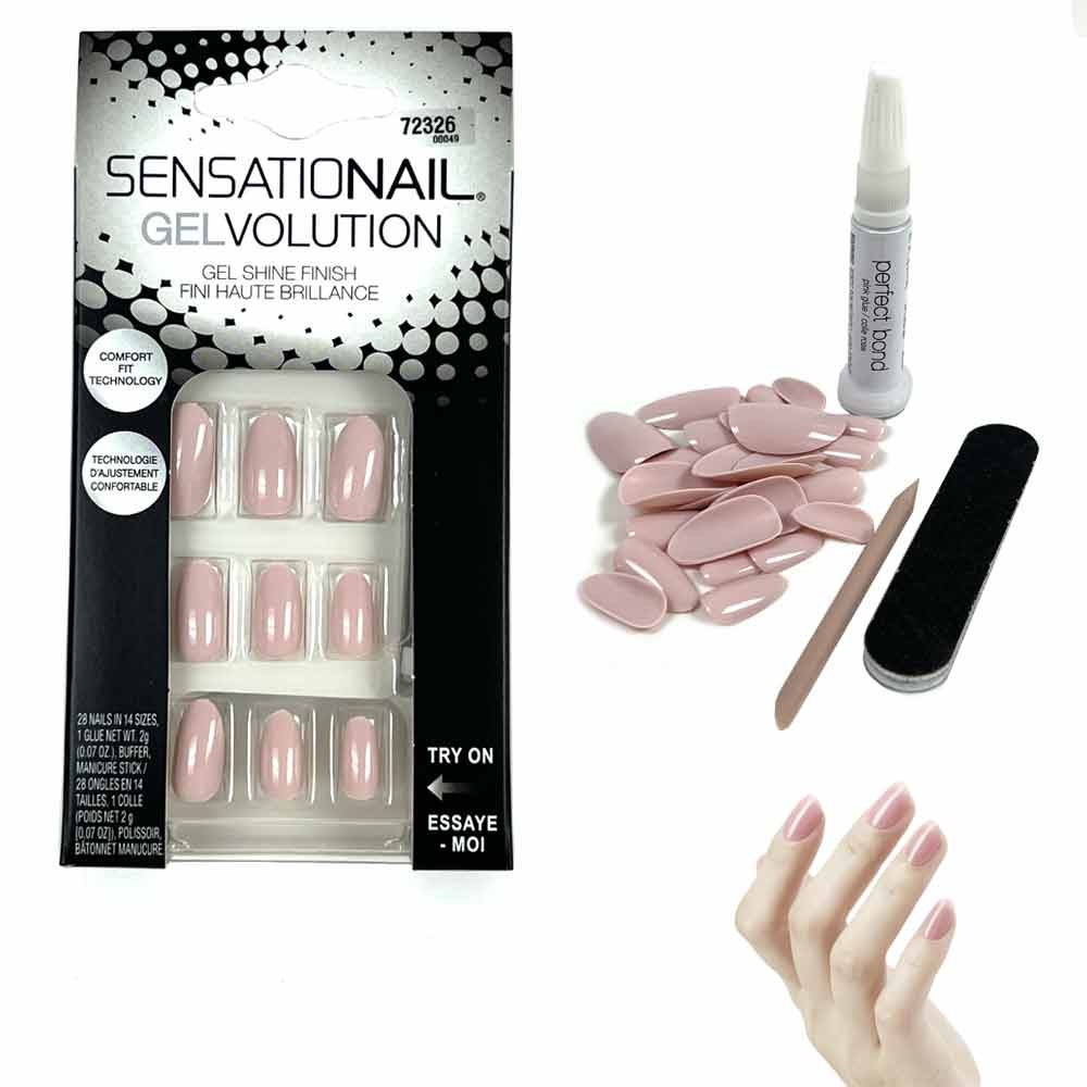 Artificial Nail Manicure Set Nail Glue Mini File Manicure Stick Gel Nails 31 PC