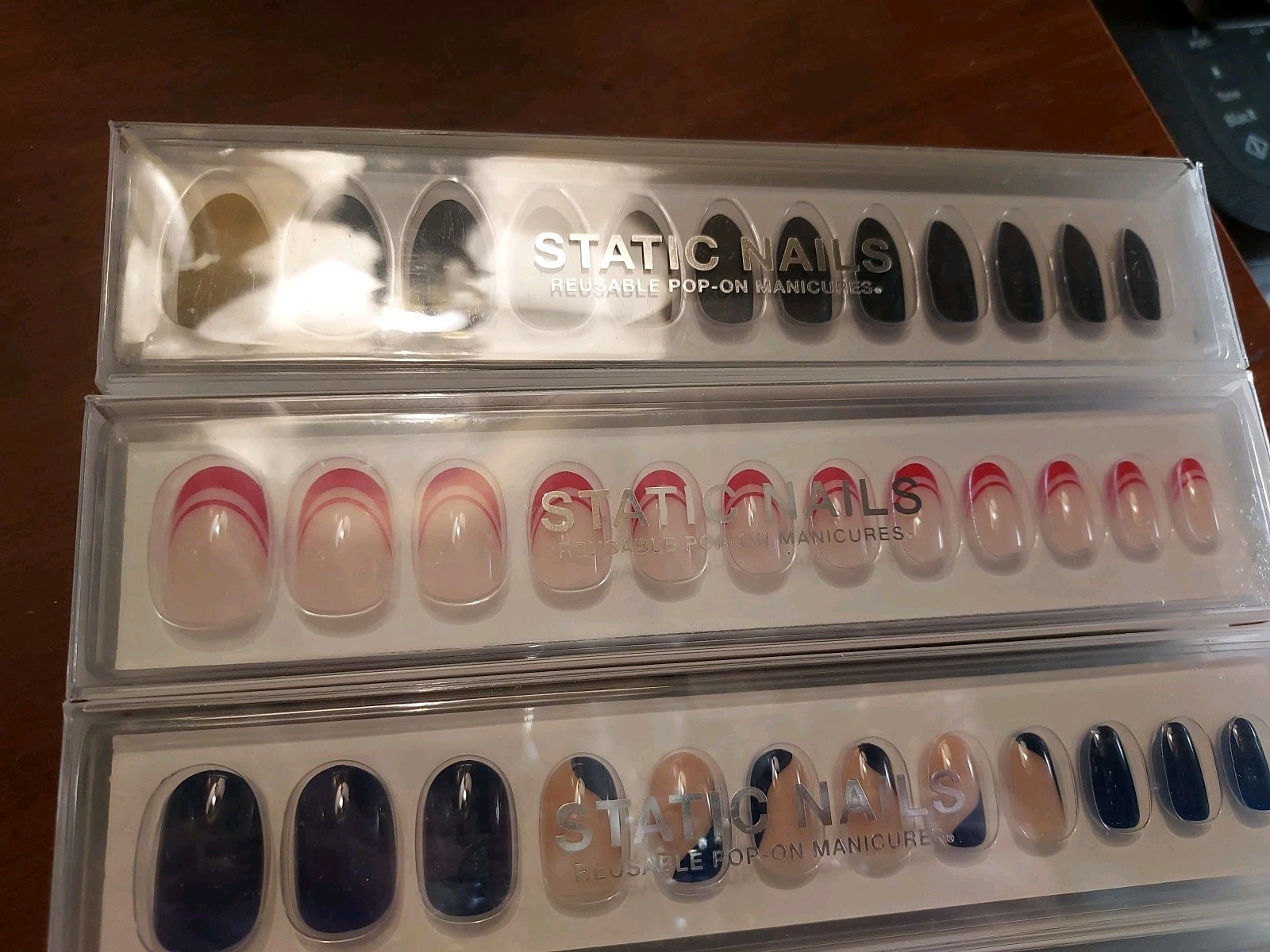Static Nails Reusable Pop On Manicure -Pick Color- New in Box