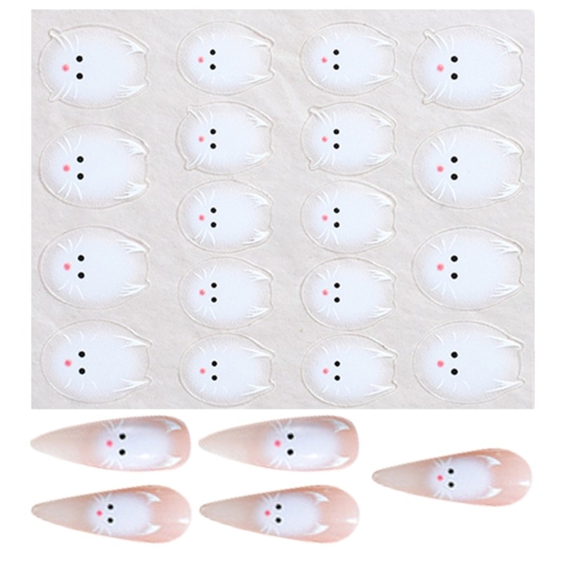 Lovely Cat Nail Art Stickers Cat Designs Nail Decals Cat Nail Art Decorations