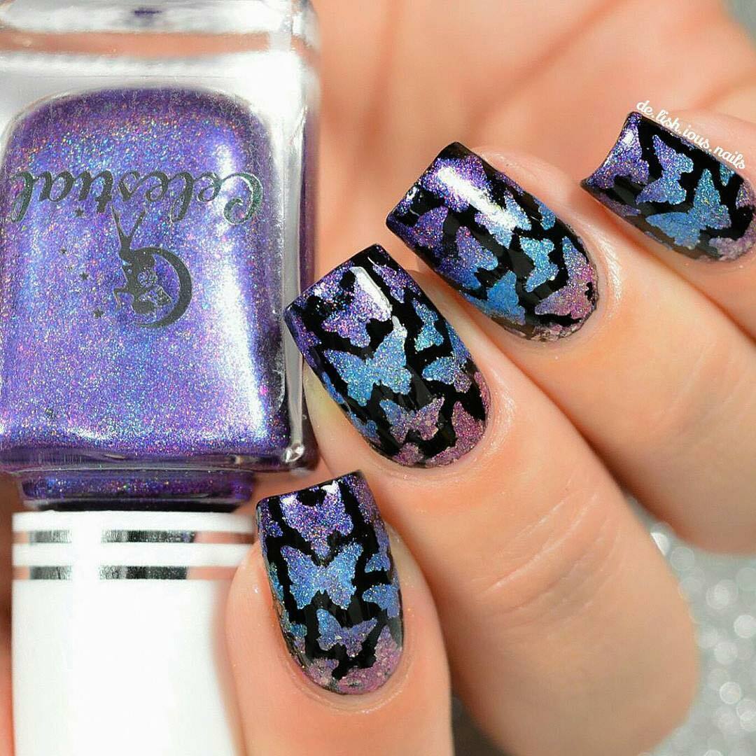 Whats Up Nails Butterflies Stencils for Nails, Nail Stickers, Nail Vinyls