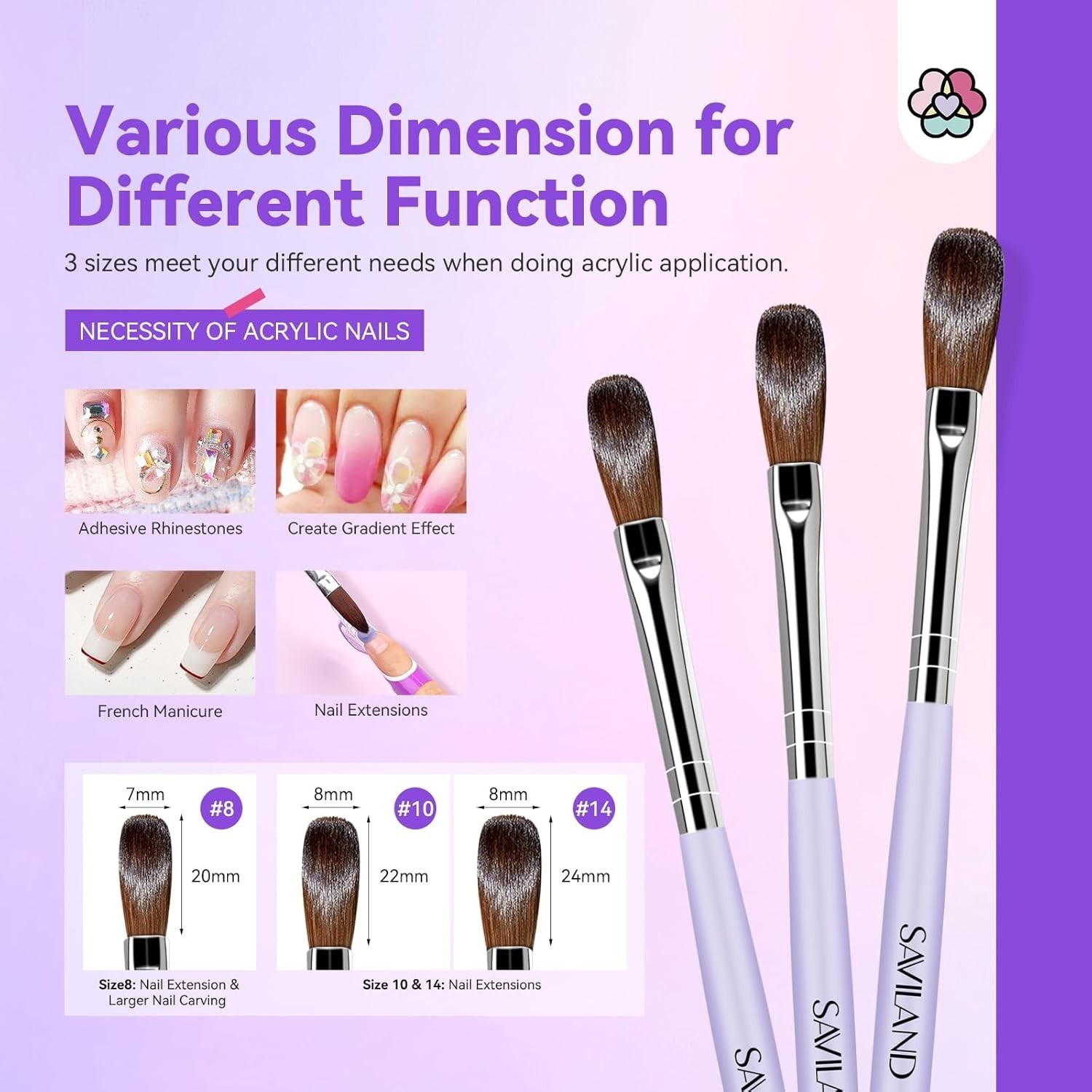 Professional 8OZ Acrylic Monomer Kit: Brushes, Dappen Dish & Nail Forms Included