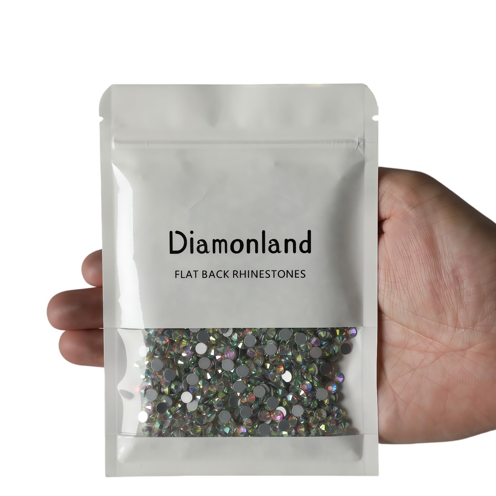 Diamonland Flatback Glass Crystal Rhinestones Rounds Gems for Bedazzling Nail…
