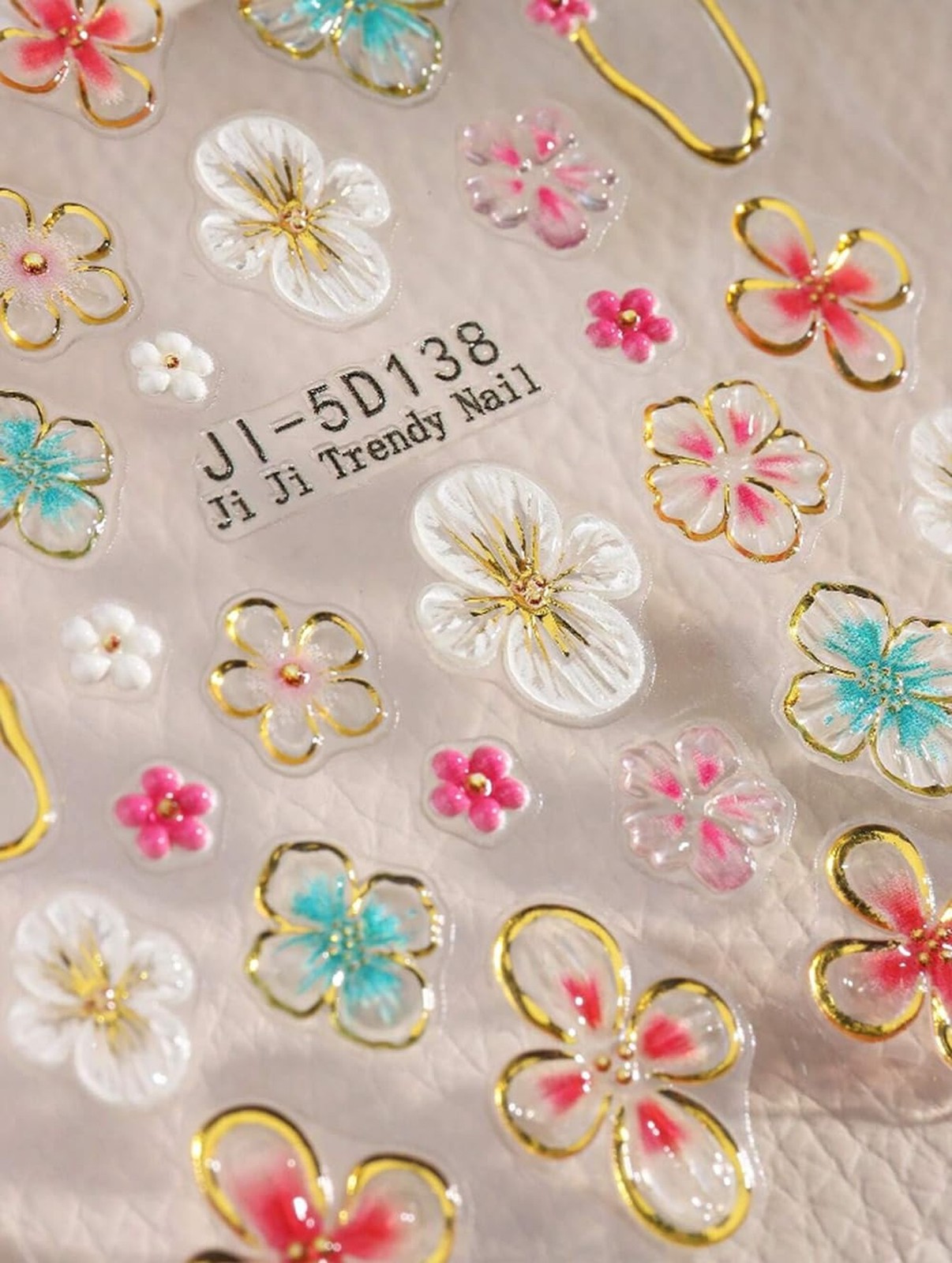 2 Sheets Spring Nail Stickers for Nail Art – Flower Nail Art Stickers Spring …