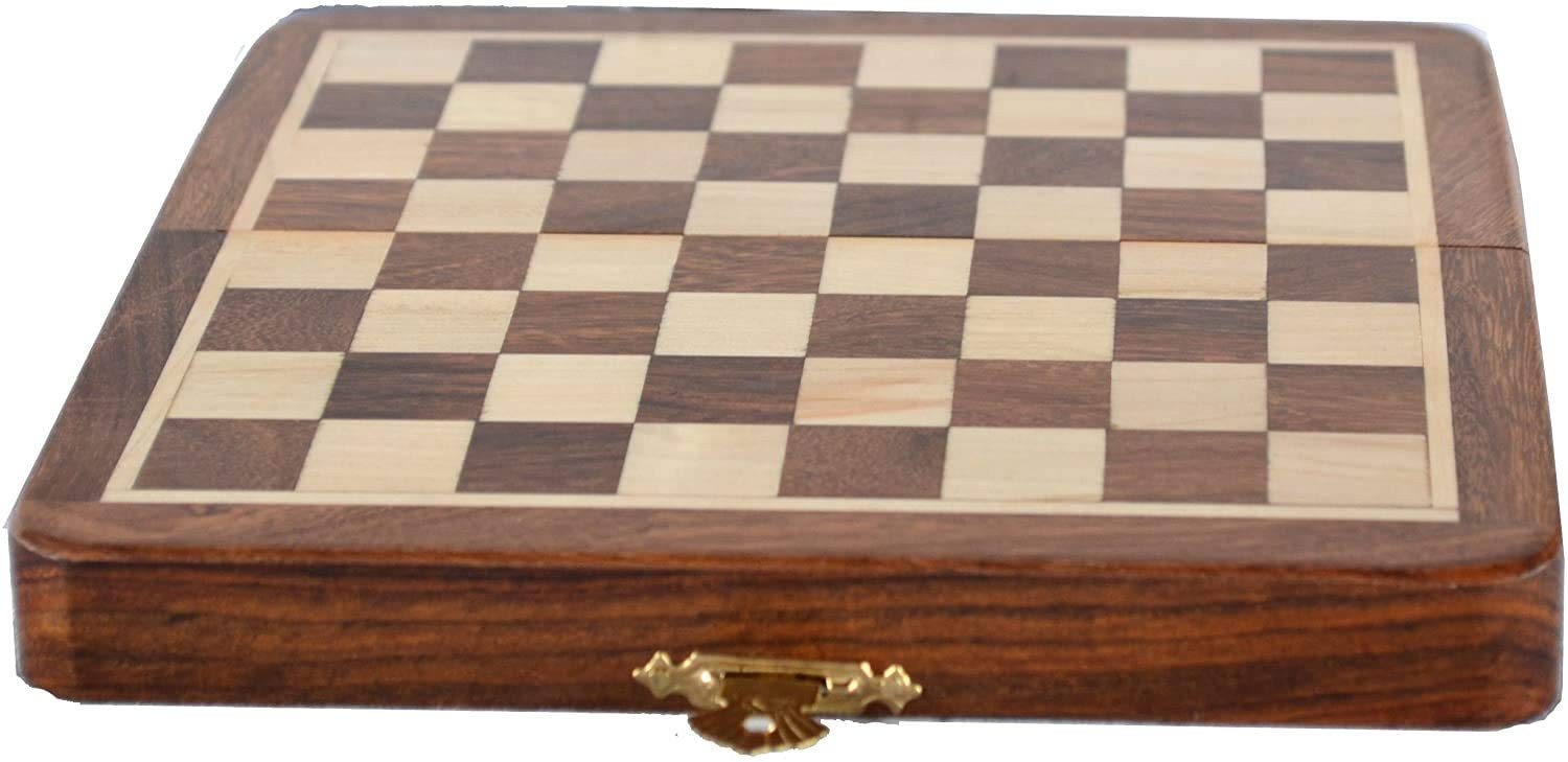 ChessBazar Magnetic Travel Pocket Chess Set – Staunton 7 inches x 7