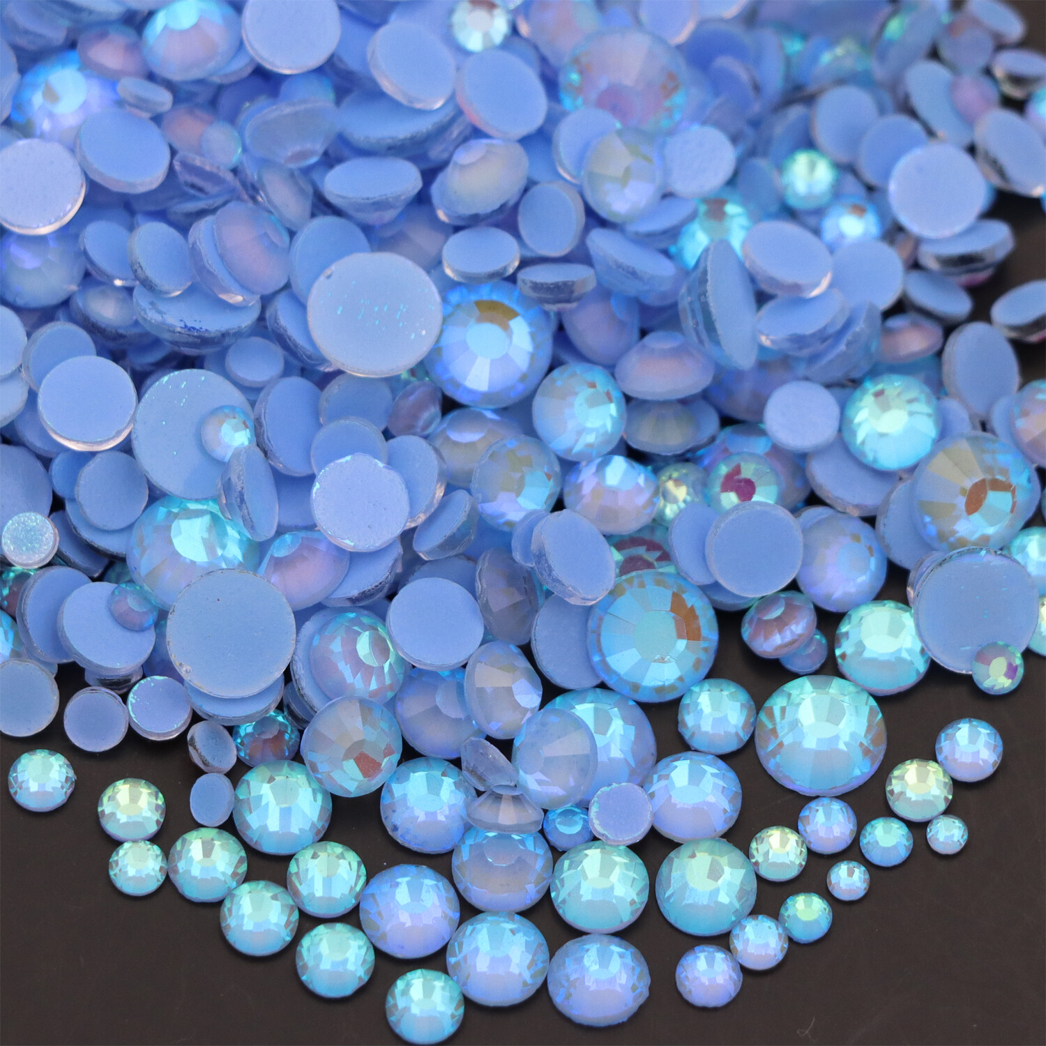 Neon Rhinestones Non Hotfix Flatback Stones Luminous Fluorescence Crystals