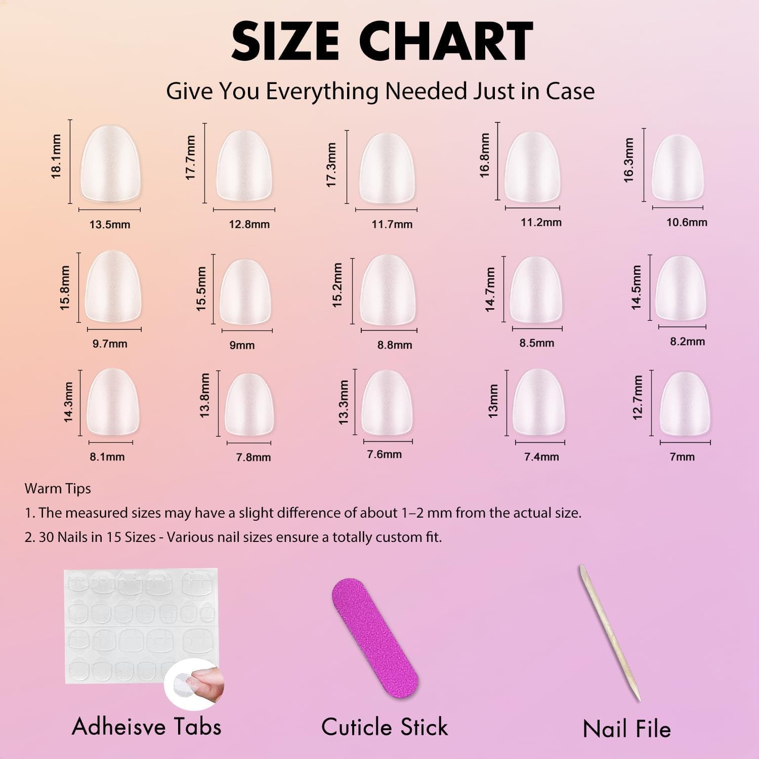 KQueenest Cat Eye Press On Nails Short – Hot 30 Pieces (Pack of 1), Pink