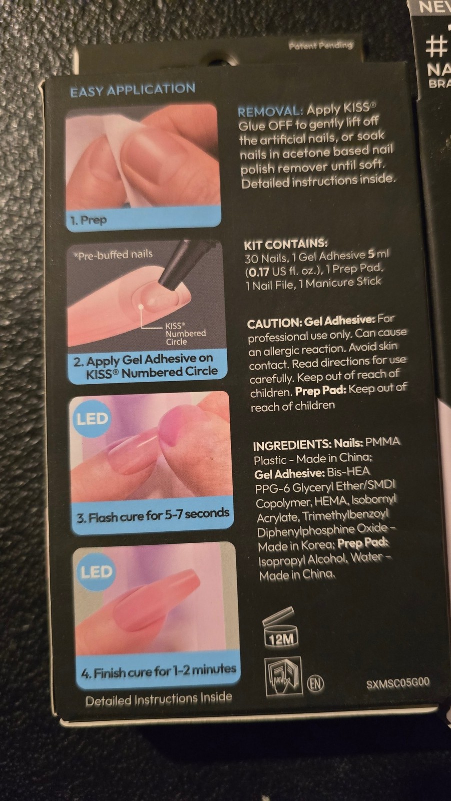 6 Pack KISS Salon X-Tend LED Soft Gel System Sculpted 30 Nails Ea SXN05